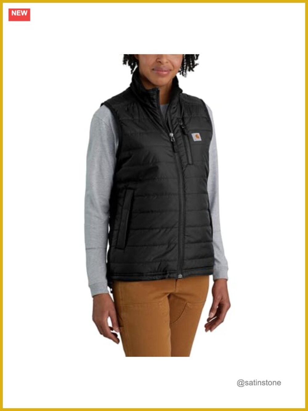 Carhartt Gilliam Vest Nylon Cordura Quilted Insulated Work Utility Outerwear